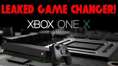Major Leak Xbox One X Gets Massive Game Changing News Wow Youtube