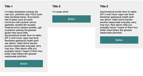 CSS Equal Height Columns