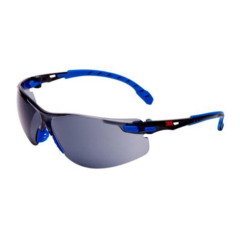 3m™ solus™ 1000 safety glasses blue black frame scotchgard™ anti fog anti scratch coating kandn