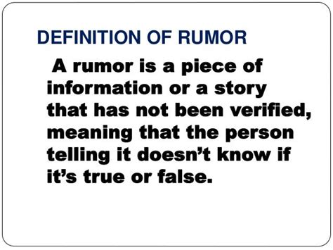 Rumor