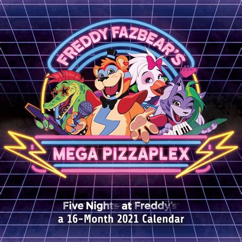 2021 Wall Calendar 12 X 12 Five Nights At Freddys Trends