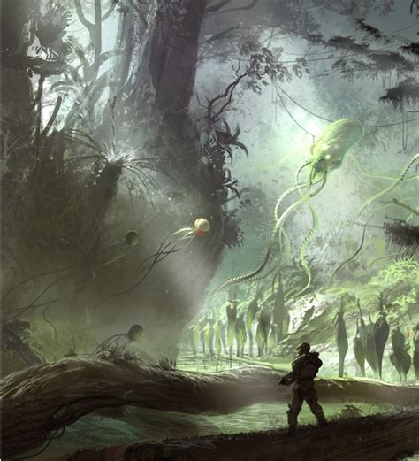 Alien Forest Fantasy Art Landscapes Concept Art Fantasy Landscape