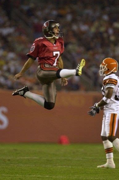 Martin Gramatica Sky High After Making A Field Goal For The Bucs Nfl