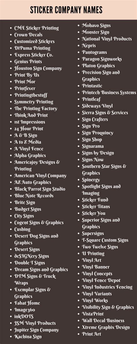 Sticker Company Names: 400+ Names for Sticker Company