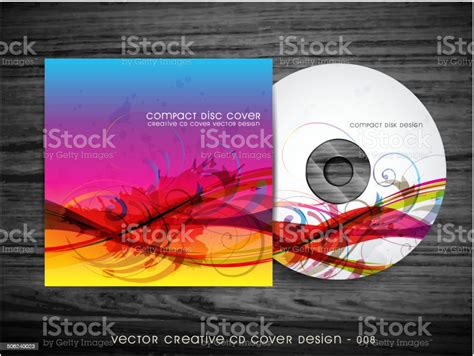 Abstract Cd Cover Design Stock Illustration Download Image Now