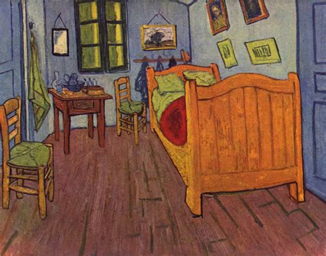 Bedroom in arles shows van gogh's knowledge of color theory with oranges against blues, and red and greens. Vincents Schlafzimmer in Arles - Wikipedia
