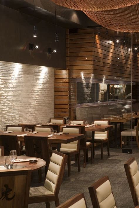 Contemporary Wood Wall Covering Ideas Tiger Restaurant With Wooden