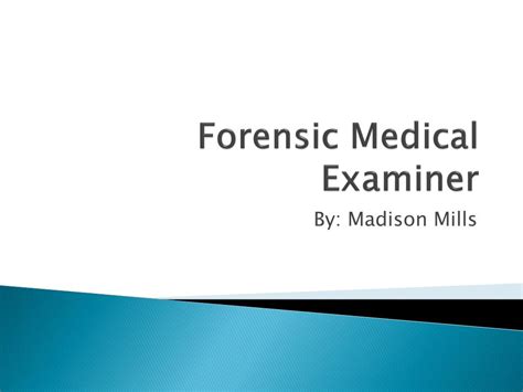 Ppt Forensic Medical Examiner Powerpoint Presentation Free Download
