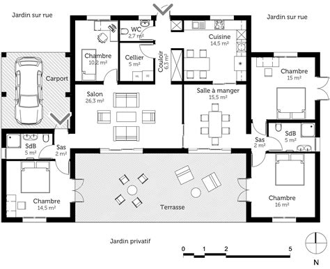 Épinglé Par Steph Sur Plans De Maisons Plan Maison 120m2 Plan Maison