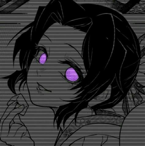 Shinobu Kocho Dark Olhos Brilhantes Olhos De Anime Dark Anime