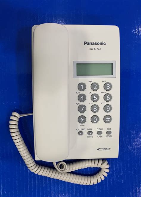 Panasonic Telephone Caller Id มีจอโชว์เบอร์รุ่น Kx T7703x White Bandl
