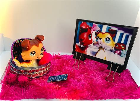 Littlest Pet Shop Custom Furniture Bed And Accessories Lps Pet Etsy