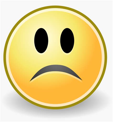 Sad Faces Clip Art Sad Face Emoji No Background Transparent Png