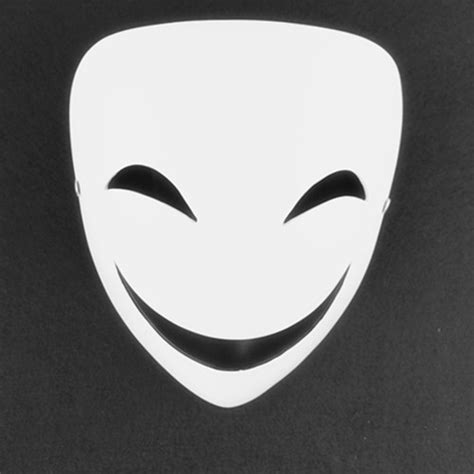 Black Bullet Smile Face White Mask Kagetane Hiruko