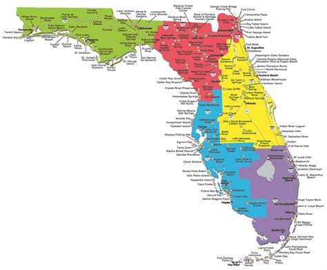 Campgrounds Map Of Florida State Parks
