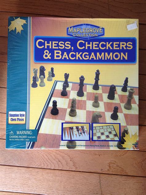 Chesscheckers And Backgammon Maple Grove Collection Toys