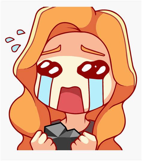 Cry Emote With A Lump Of Coal Discord Anime Cry Emotes Hd Png Download Transparent Png