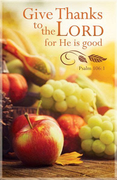 Church Bulletin 11 Fall Thanksgiving Give Thanks Pack Of 100