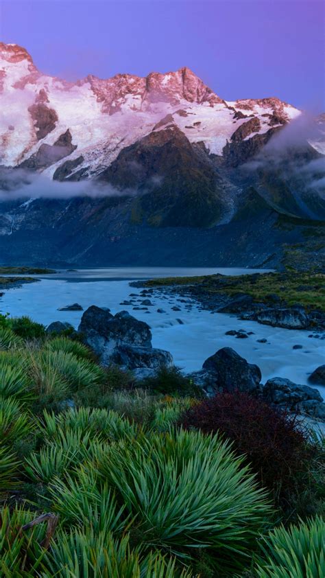 Wallpaper Mount Cook National Park New Zealand Mountains 5k Travel