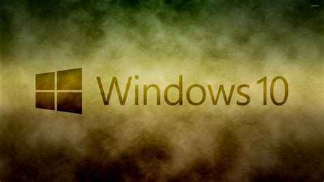 Windows 10 Transparent Text Logo On Grunge Paper Wallpaper Computer