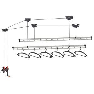 22.5 linear ft, 60 lb capacity. China Ceiling Mounted Hand Operated Lifting Clothes Hanger ...