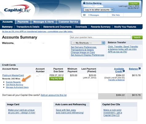 Follow these steps to make a capital one online payment Capital One Perk Central Online Shopping Portal Review