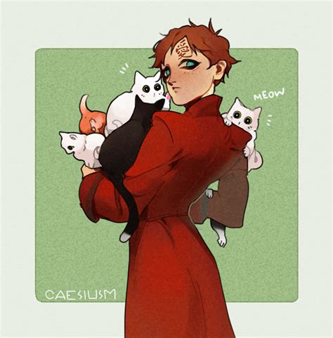 Artblog Gaara Week Day 5 Cat Hello Kitty картинки Гаара Милые