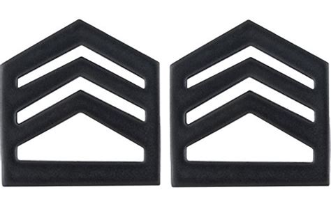 Subdued Black Cadet Staff Sgt Army Rotc Rank For Enlisted Stockyshop