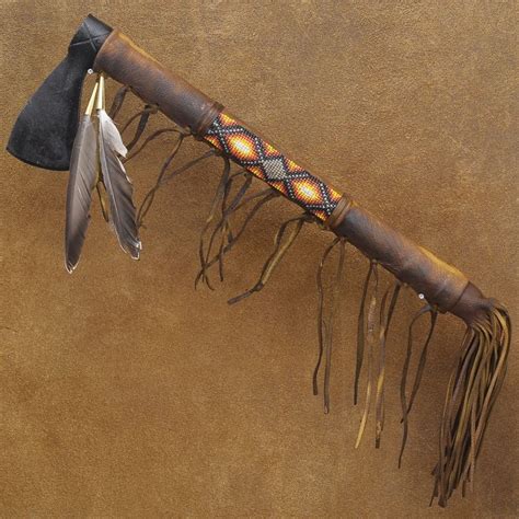 Plains Indian Medicine Man Beaded Tomahawk Native American Artifacts