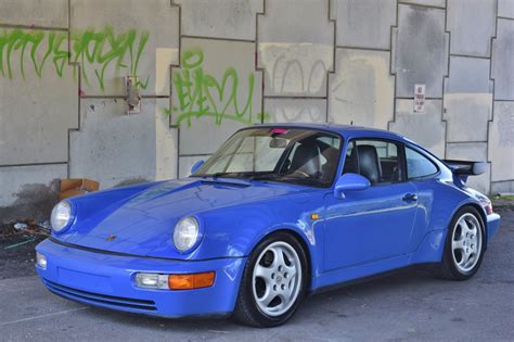 1991 Porsche 911 964 Turbo Only 49k Miles Very Rare Maritim Blue Coa