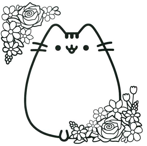 Pusheen coloring pages can help you enjoy your favorite cat character. Kawaii Cat Coloring Pages at GetColorings.com | Free ...