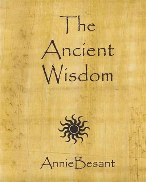 The Ancient Wisdom By Annie Wood Besant English Paperback Book Free