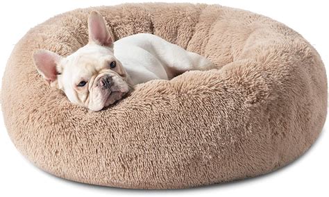 Poohoo Calming Faux Fur Donut Cuddler Dog Bedwashable Round Cat Bed