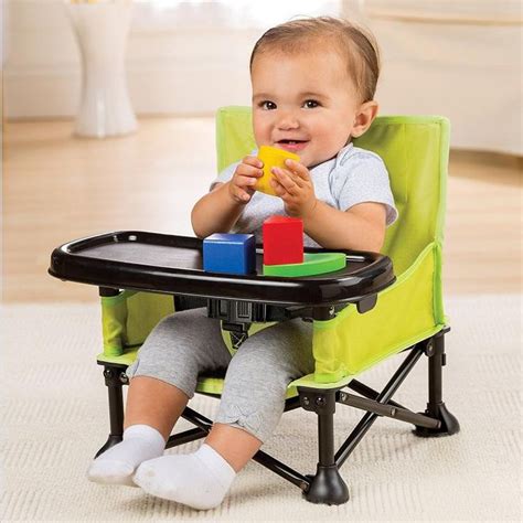 Portable Highchair Folds Up For Feeding The Baby On The Go Portable