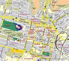 Südafrika Tour - City Map des Stadtzentrum von Bloemfontein