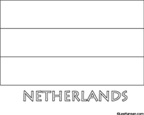 Flag Of Netherlands Coloring Page Boringpop