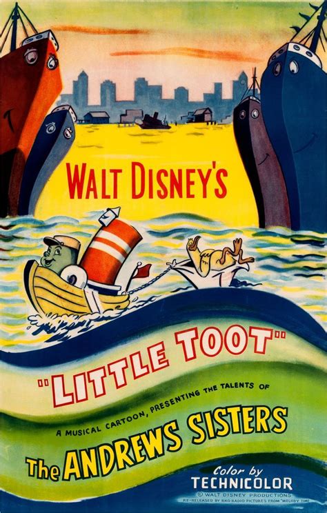 Disney Little Toot Poster Walt Disneys Little Toot 1954 Disney