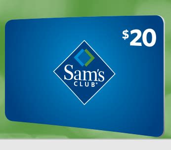 Sams Club FREE 20 Gift Card W New Membership Or Renewal Club