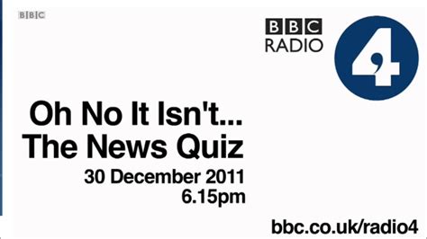 Oh No It Isnt The News Quiz 30 December 2011 Youtube