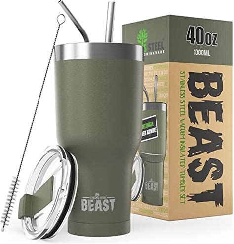 Beast 40 Oz Tumbler Stainless Steel Vacuum Insulated Coffee Ice Cup