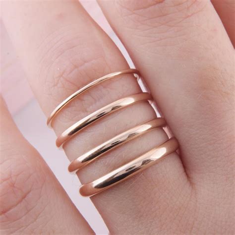 K Solid Gold Womens Simple Wedding Band Dainty Plain Gold Wedding Band Custom Wedding Band