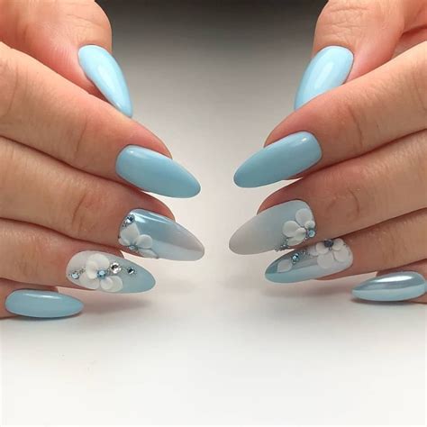 50 Stunning Matte Blue Nails Acrylic Design For Short Nail Latest