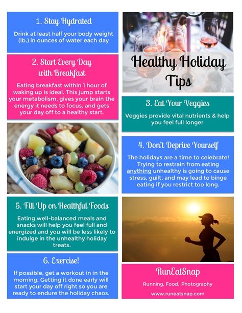 Healthy Tips For The Holidays Runeatsnap