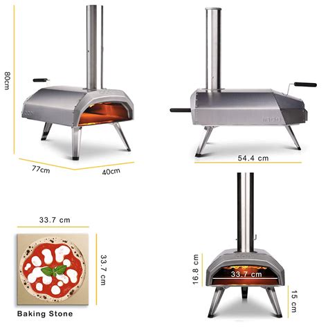 Ooni Karu 12 Multi Fuel Outdoor Pizza Oven Portable Wood Fired Oven