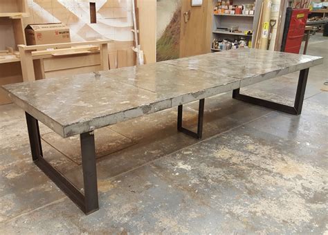 Concrete Dining Table H And H Concrete Top Tables