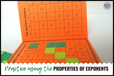 Practice Using The Properties Of Exponents Through Games
