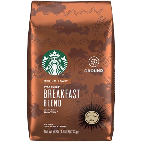 Save On Starbucks Breakfast Blend Medium Roast Coffee Ground Order
