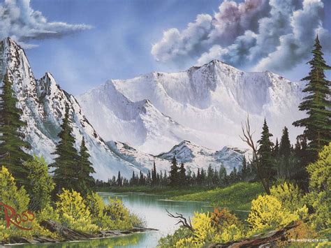 The Joy Of Painting With Bob Ross Winter Mountains And Snow