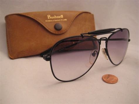 Vintage 1980s Bushnell Gray Tinted Shooting Glasses Hunter S