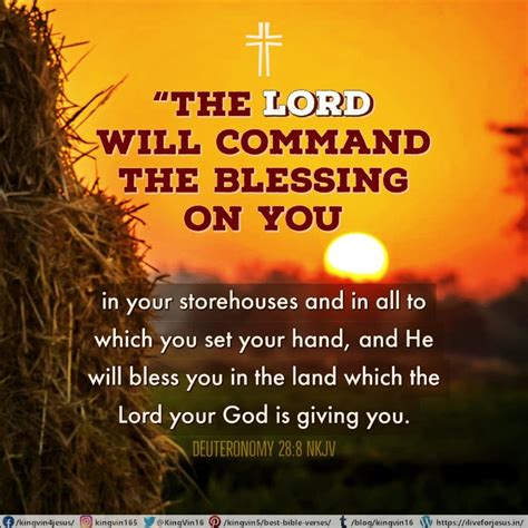 The Lord Will Command The Blessing I Live For Jesus